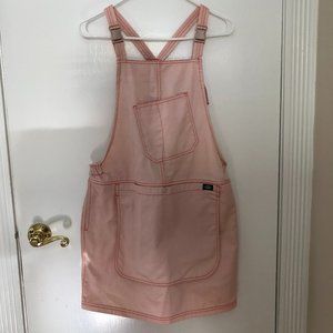 Dickies Pink Asymmetrical Overall Dress (L)
